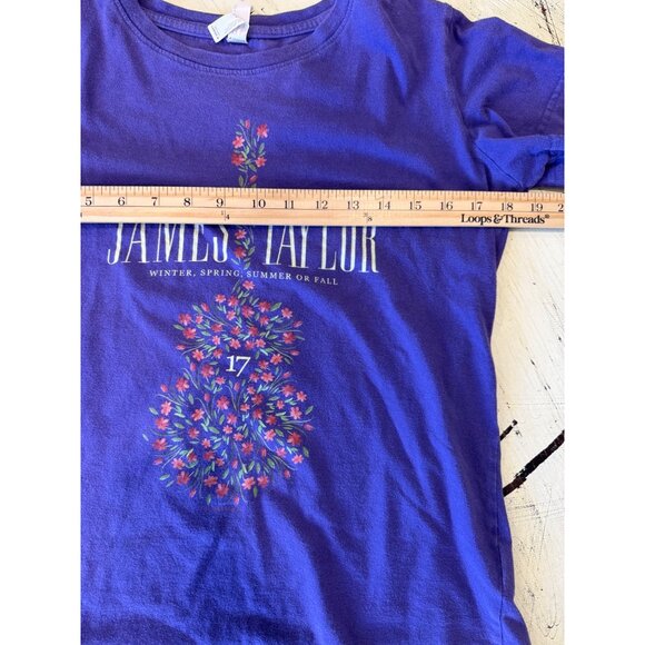 James Taylor Winter Spring Summer Or Fall Purple Women's M T-Shirt By L.A.T. App - Picture 5 of 6